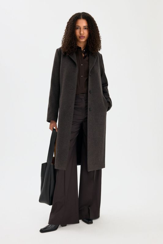 Thea Coat Dark Chocolate