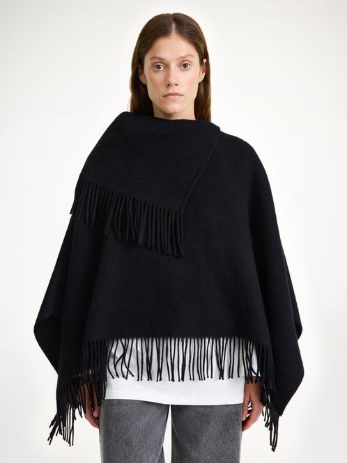 Hovedbilde TURTMA Wool Poncho Black