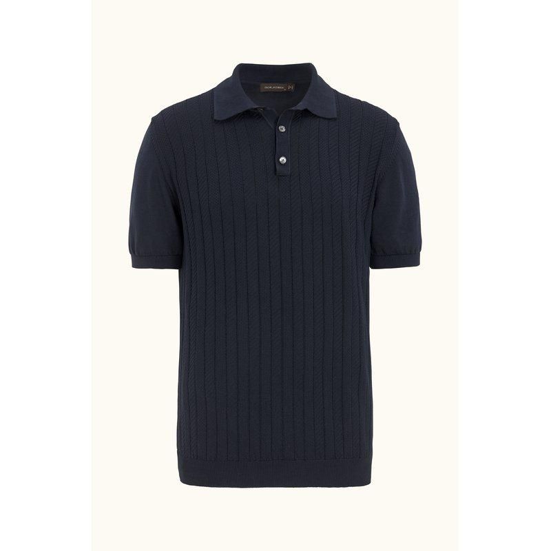 BARTO Stripe Poloshirt Night Blue