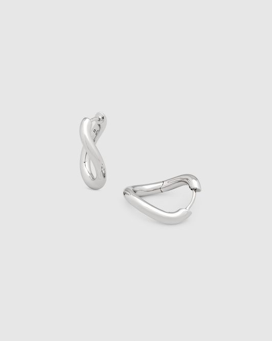 Hovedbilde River Hoops Large Silver 