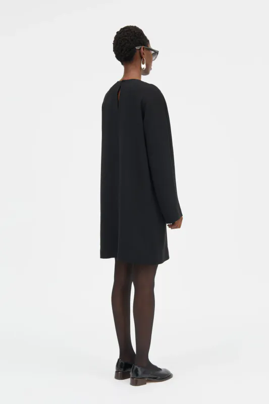 DAMIA Crepe Georgette Dress Black 