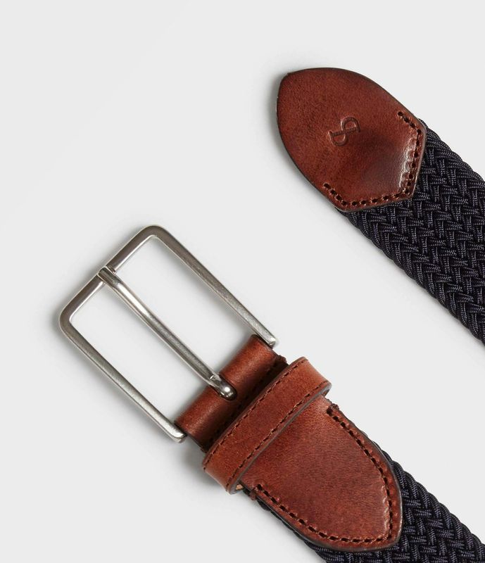 MARSTRAND Braided Belt Navy
