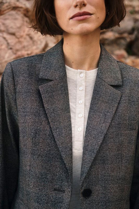 ClarrissaPW Blazer Black Check 
