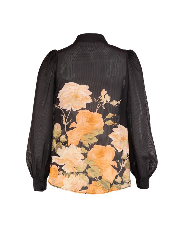 Organza Blouse Midnight Field