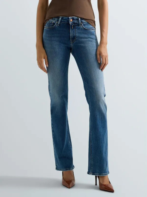 NEWLUZ Bootcut Jeans Dk. Blue 