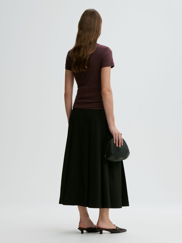 ALICIA Organic Cotton T-shirt Aubergine