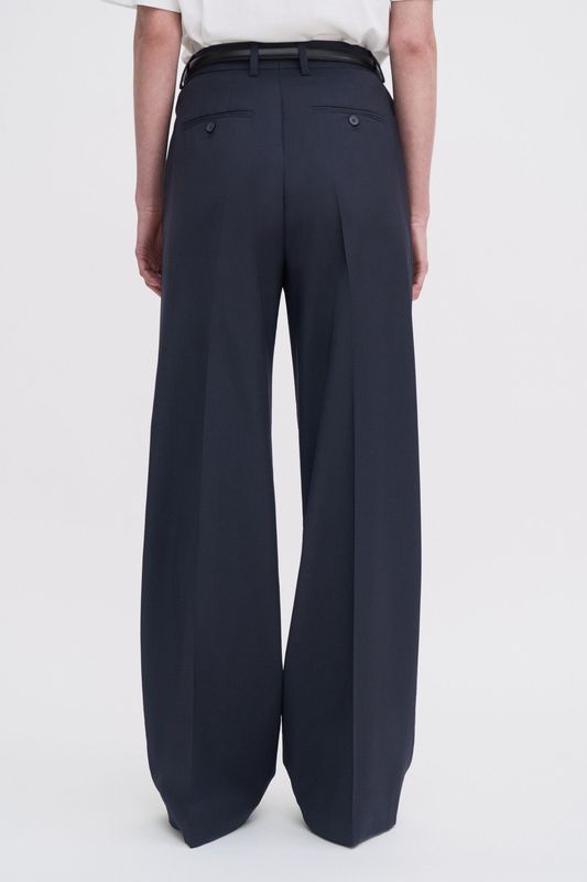 DARCEY Wool Trousers Dark Navy