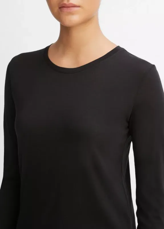 ESSENTIAL LS CREW Black