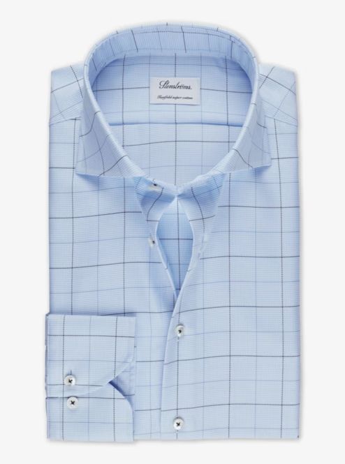 Hovedbilde SLIMLINE Light blue Checked ...