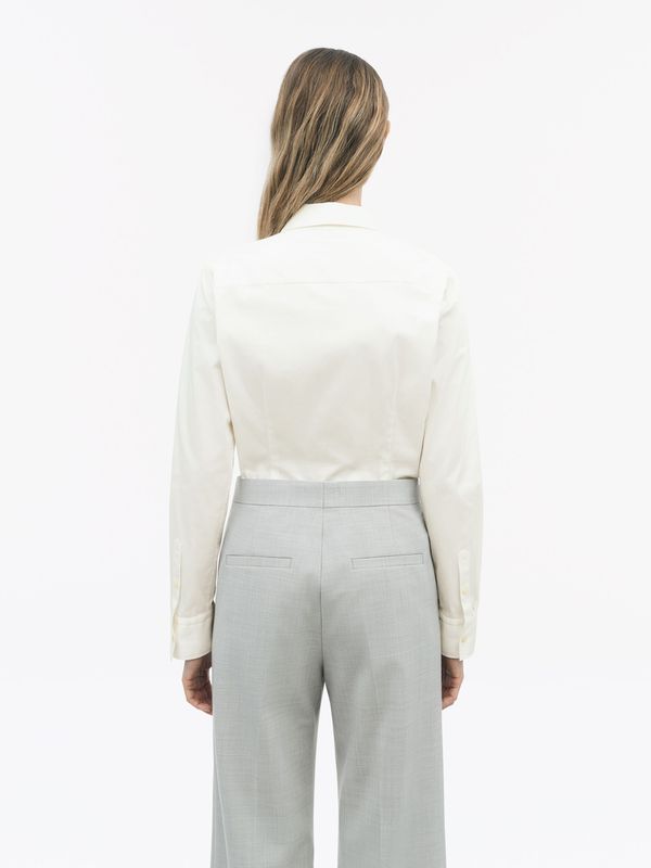 LAINO Stretch Cotton Shirt Off White