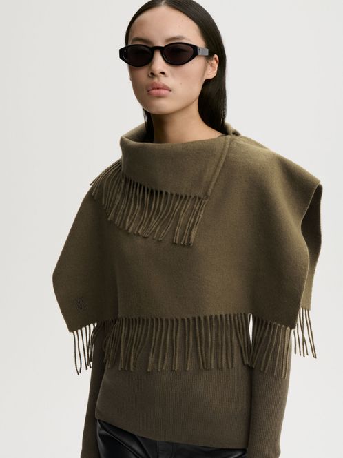 Hovedbilde TURTLA Wool Fringe Bib Hunt