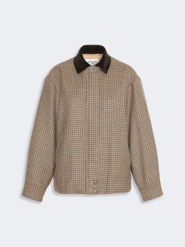 FESTA Jacket Houndstooth Brown 