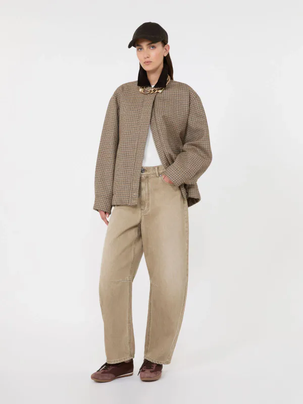 FESTA Jacket Houndstooth Brown 