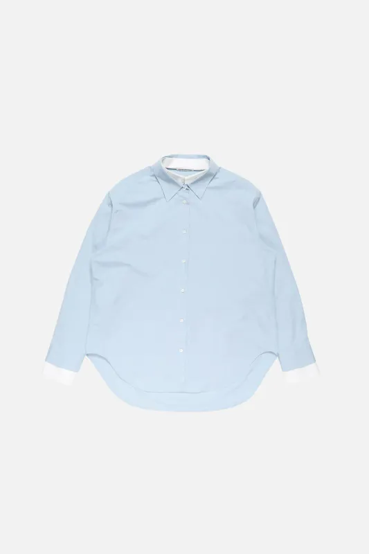 Layered button-up Light Blue White 