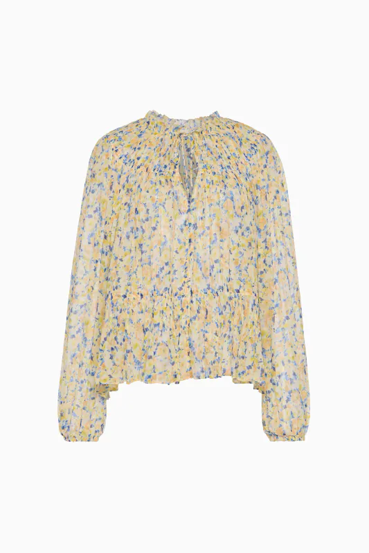 Leandra Silk Blouse Daffodil