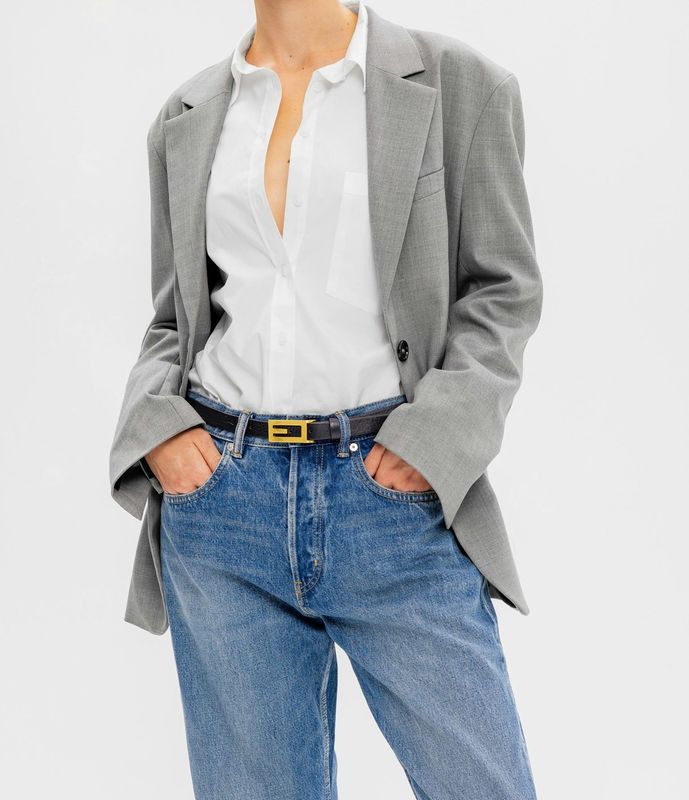 Nimmen skinnbelte Black 