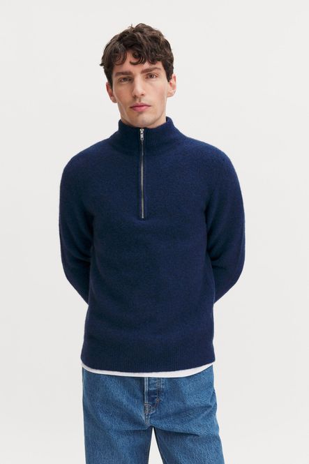 Hovedbilde Andrew Yak Sweater Deep Blue