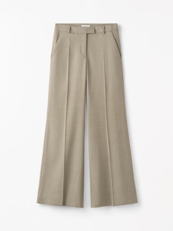 Hedvi Flared Wool Trousers Cashmere