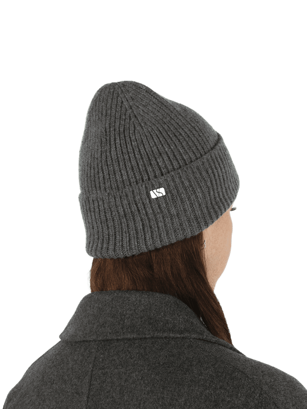 Oslo Beanie Cashmere Wool Rime Grey 