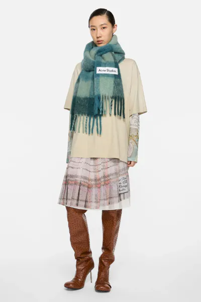 Hovedbilde MOHAIR CHECKED SCARF ...