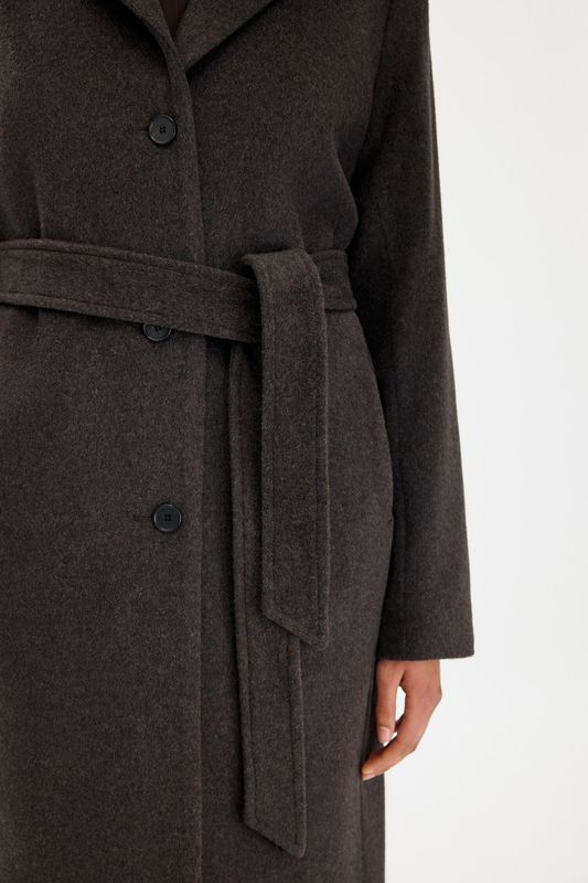 Thea Coat Dark Chocolate