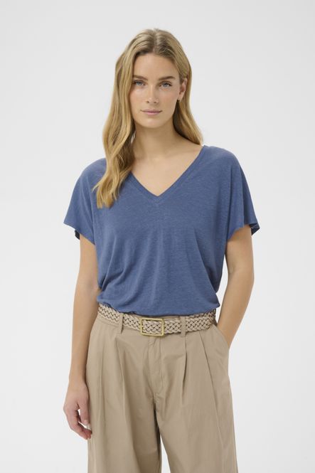 Hovedbilde AXELINES Lin Tee Blue Indigo
