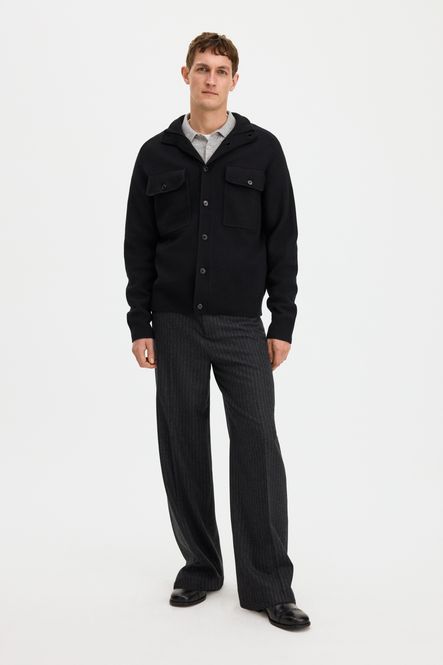 Hovedbilde Felted Knit Overshirt Black 