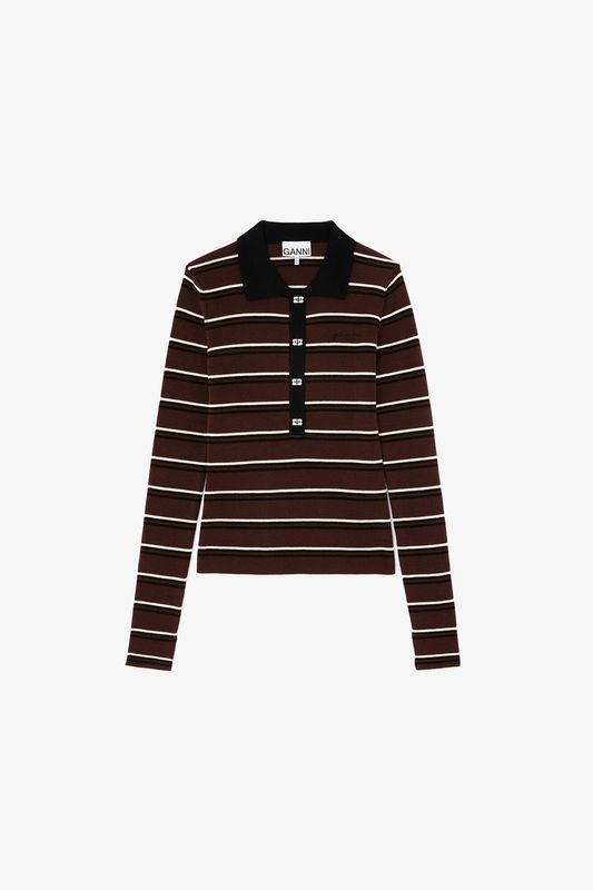 Stripete Merino Polo Mulitifarget 