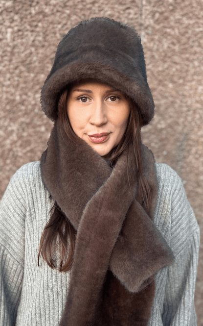 Hovedbilde BEAU Faux Hat Choco