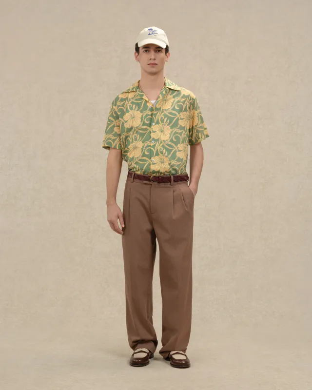 CHEMISE HIBISCUS Monoramme Green