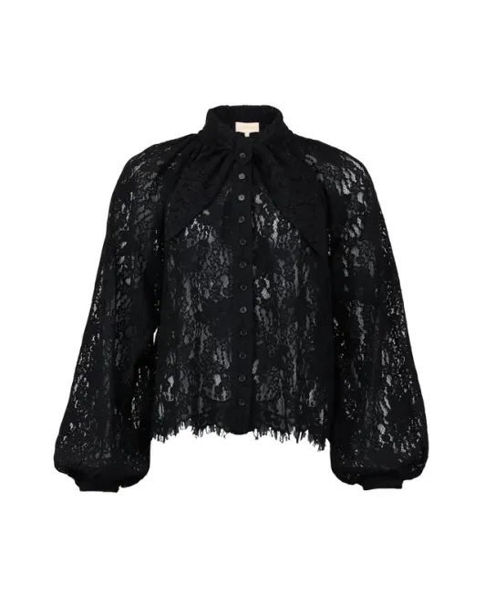 Hovedbilde Lace Bow Blouse Black 