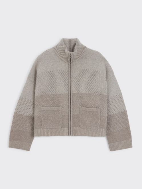 Hovedbilde TINE Cardigan Taupe Mix