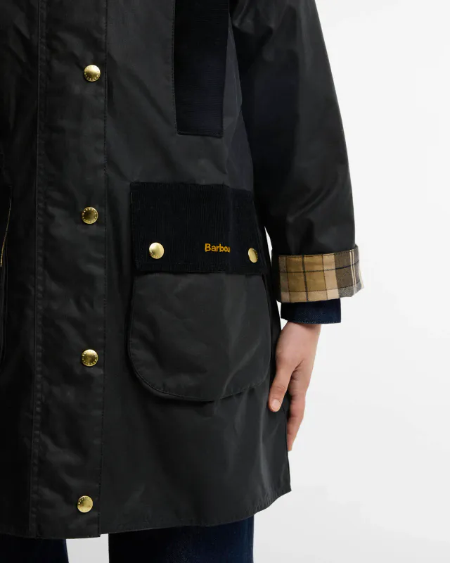 Beaufort Waxed Jacket Icons Navy 