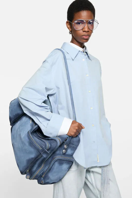 Layered button-up Light Blue White 