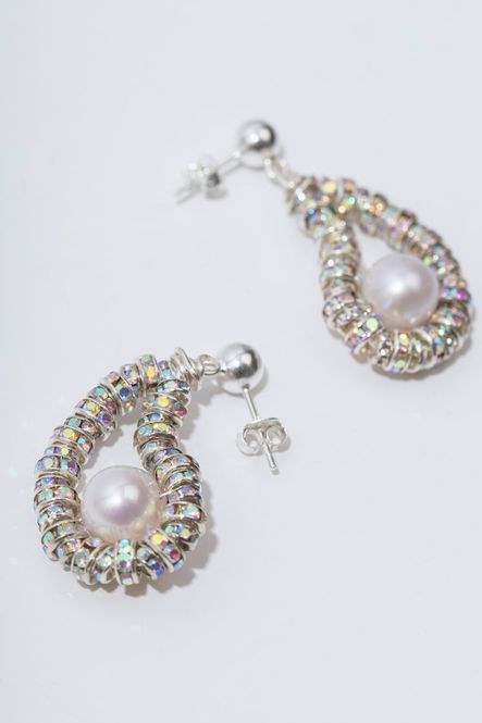 Hovedbilde TINY Silver Oysters Earrings