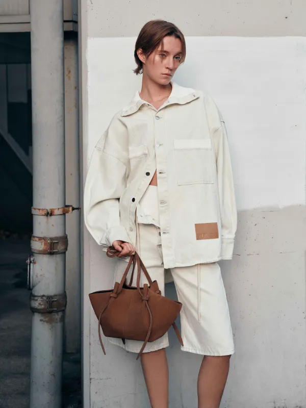 MOCHI Tote Cognac Suede