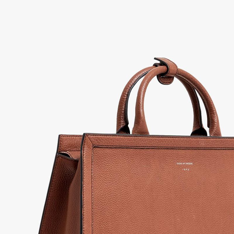 ACORI Leather Office Bag Bovini Brown