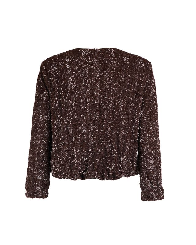 Beaded Blouse Chocolate