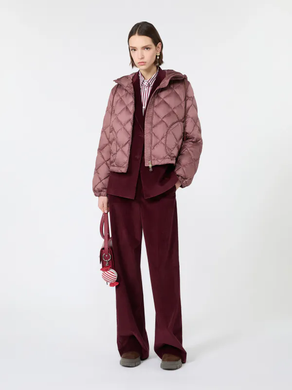 Ovatta Poplin Shirt Striped Bordeaux
