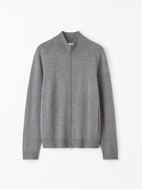 Hovedbilde Cassian Zip Cardigan Concrete ...