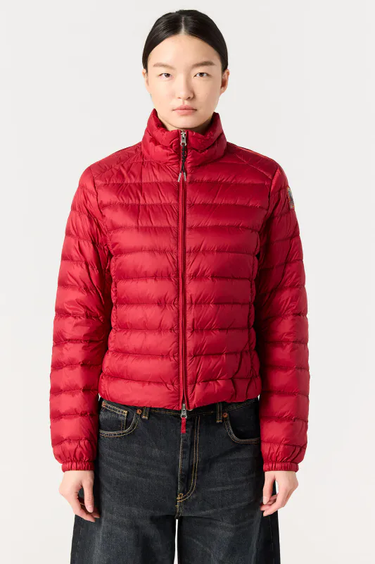 EMILIA Short Light Puffer Cherry Red 