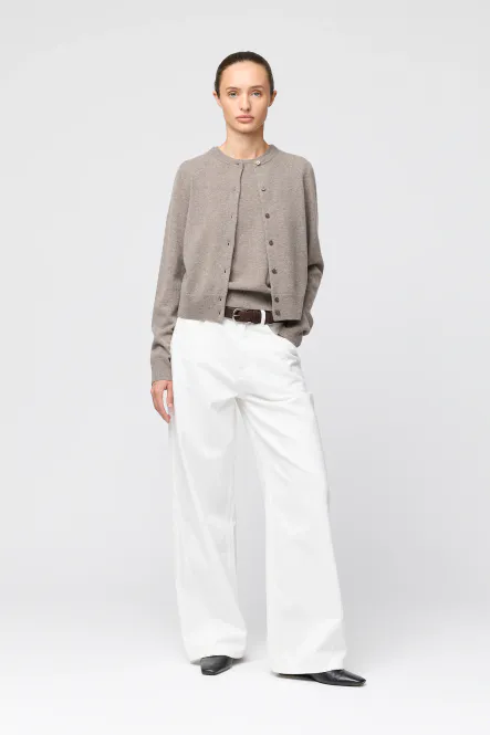 Hovedbilde Classic Wool Cardigan Stone