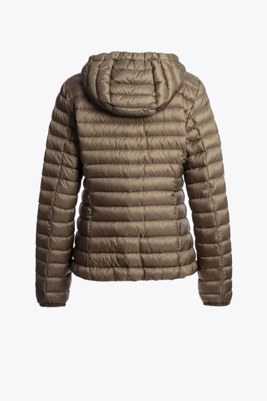 GENIE Hooded Down Jacket Olive Brown