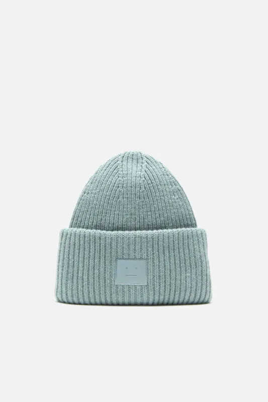 Large face logo beanie Yak Dusty blue