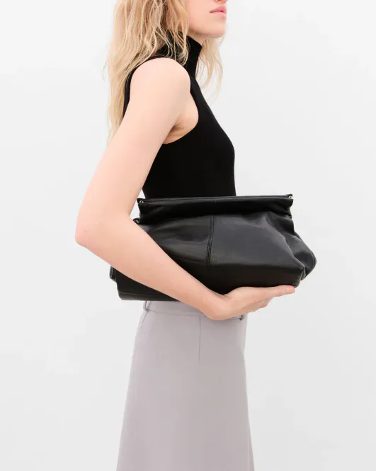 Hovedbilde Clay Clutch Leather Black 