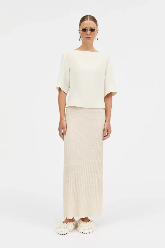 BEYLA CREPE GEORGETTE Ivory