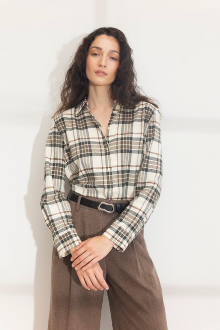 Hovedbilde Joan Flannel Shirt Green ...