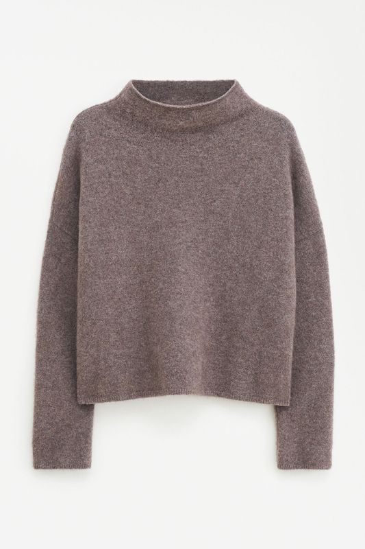MIKA YAK Funnelneck Dark Taupe