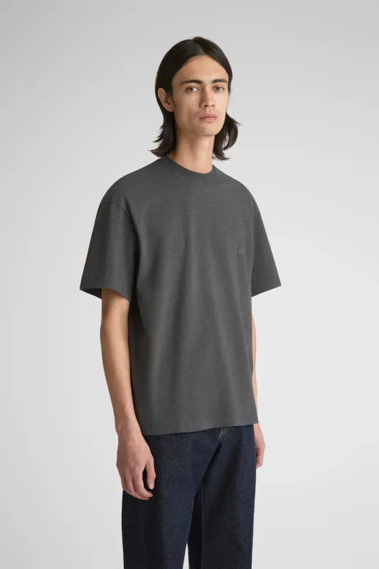 NELSON Tee Charcoal Melange