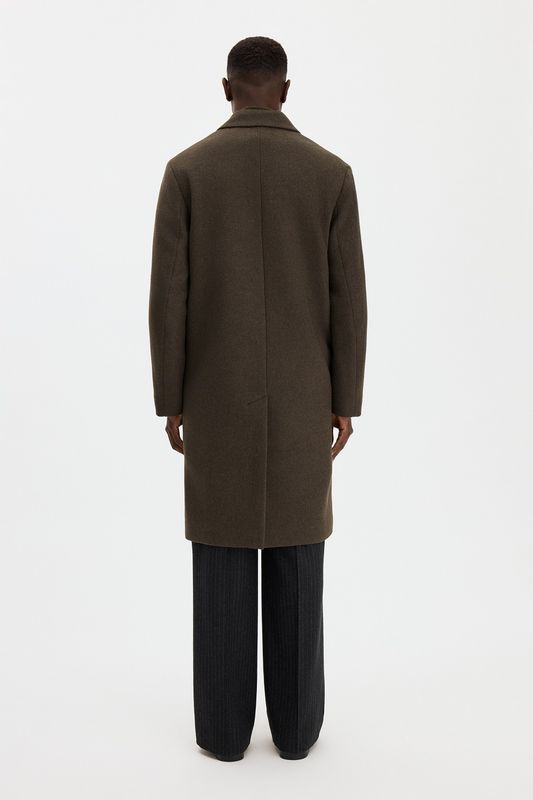 London Coat Dark Moss Green 